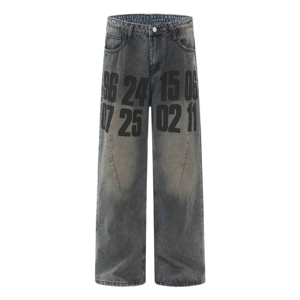 High Street American Washed Distressed Baggy Denim Baggy Jeans Pant Pant unisex - EX-STOCK Canada