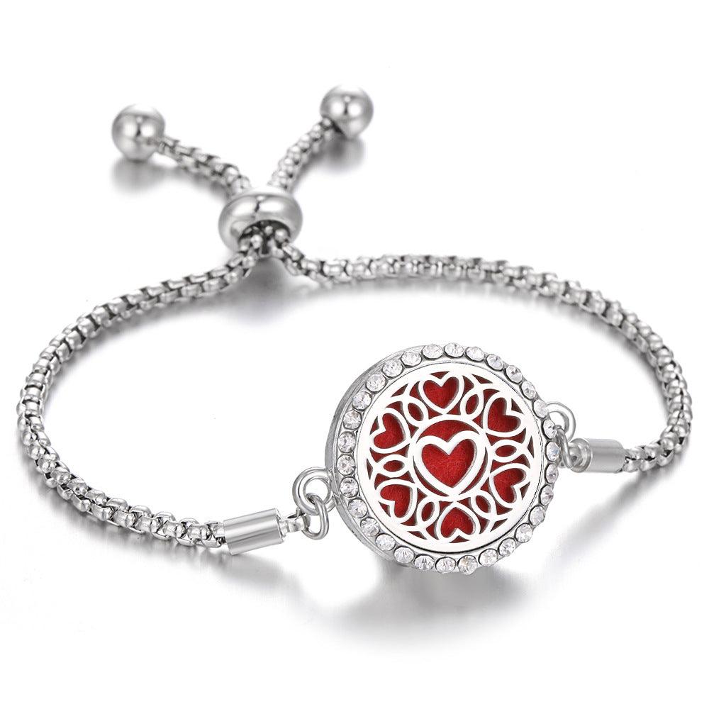 Bracelet d'aromathérapie kaléidoscope 2024 Nouveau Parfum Diffuseur d'huile essentielle Médaillon Bracelet Charms Bijoux diffuseur d'arôme pour femmes - EX-STOCK Canada