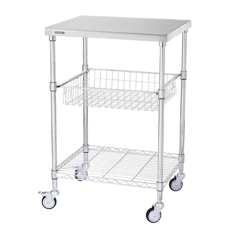 VEVOR 3-Tier Workbench Utility Cart for Kitchen Office - EX-STOCK Canada