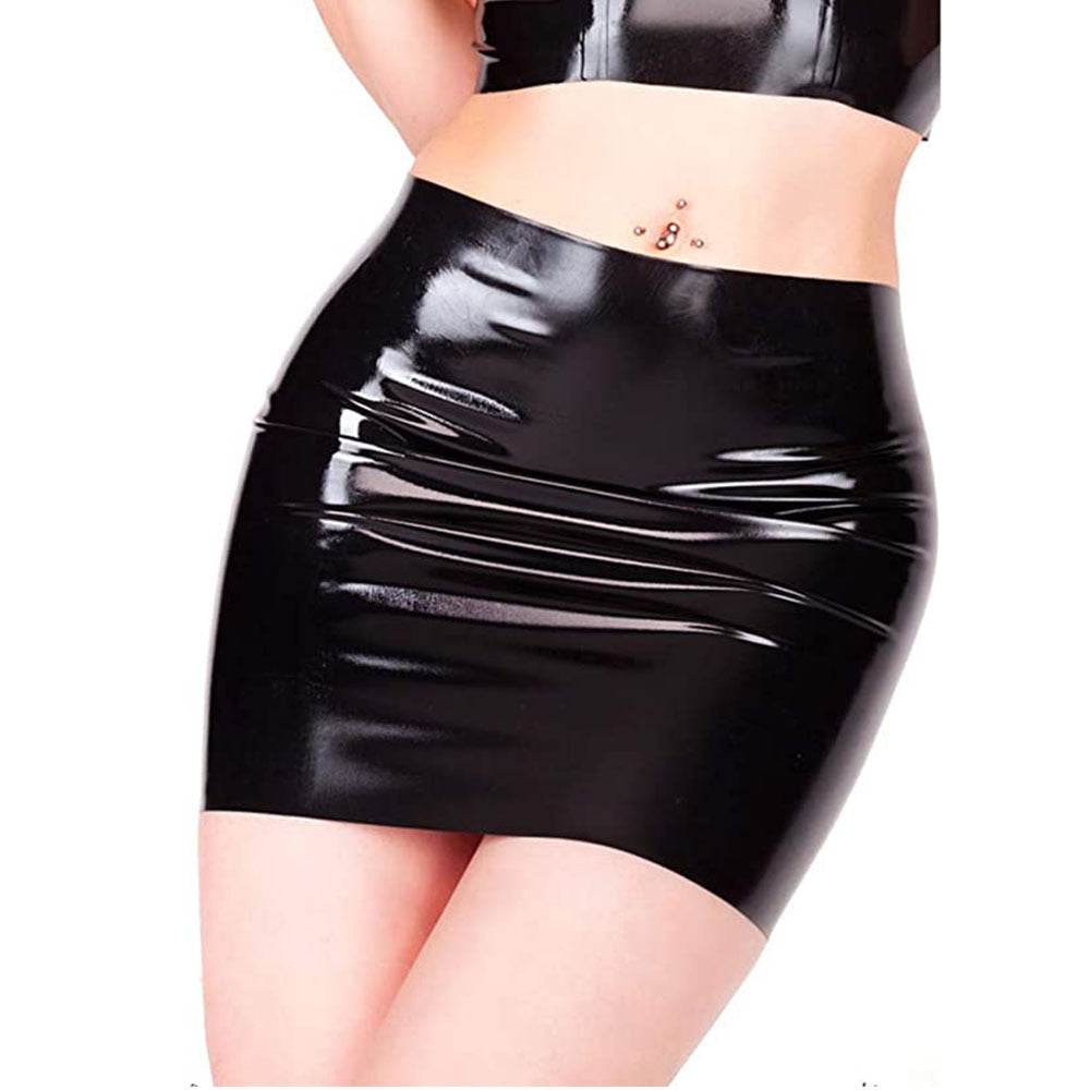 New Women's Sheath Tight Mini latex Hip Skirt - EX-STOCK Canada