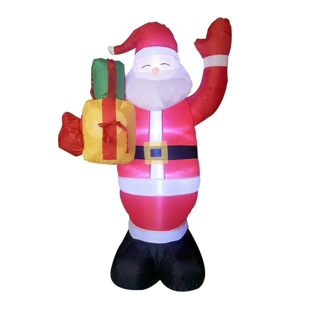 Christmas LED Lights Glowing Santa Tree Snowman Inflatable Doll Outdoor Yard Garden Decor - EX-STOCK Canada