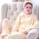 Women Coral Velvet Fleece Pajamas Fall Winter Loungewear Flannel Sleepwear - EX-STOCK Canada