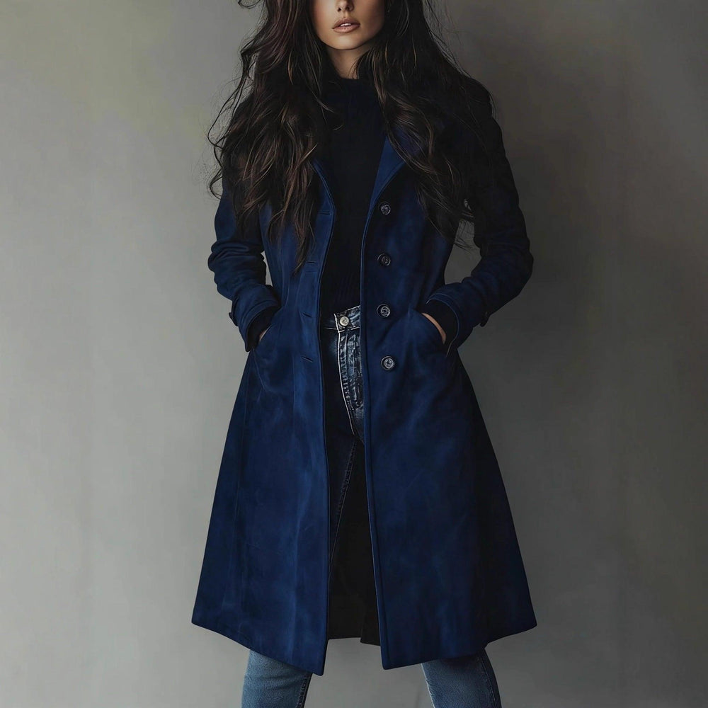 Abrigo largo estilo occidental para mujer para otoño e inviernoEX-STOCK Canada
