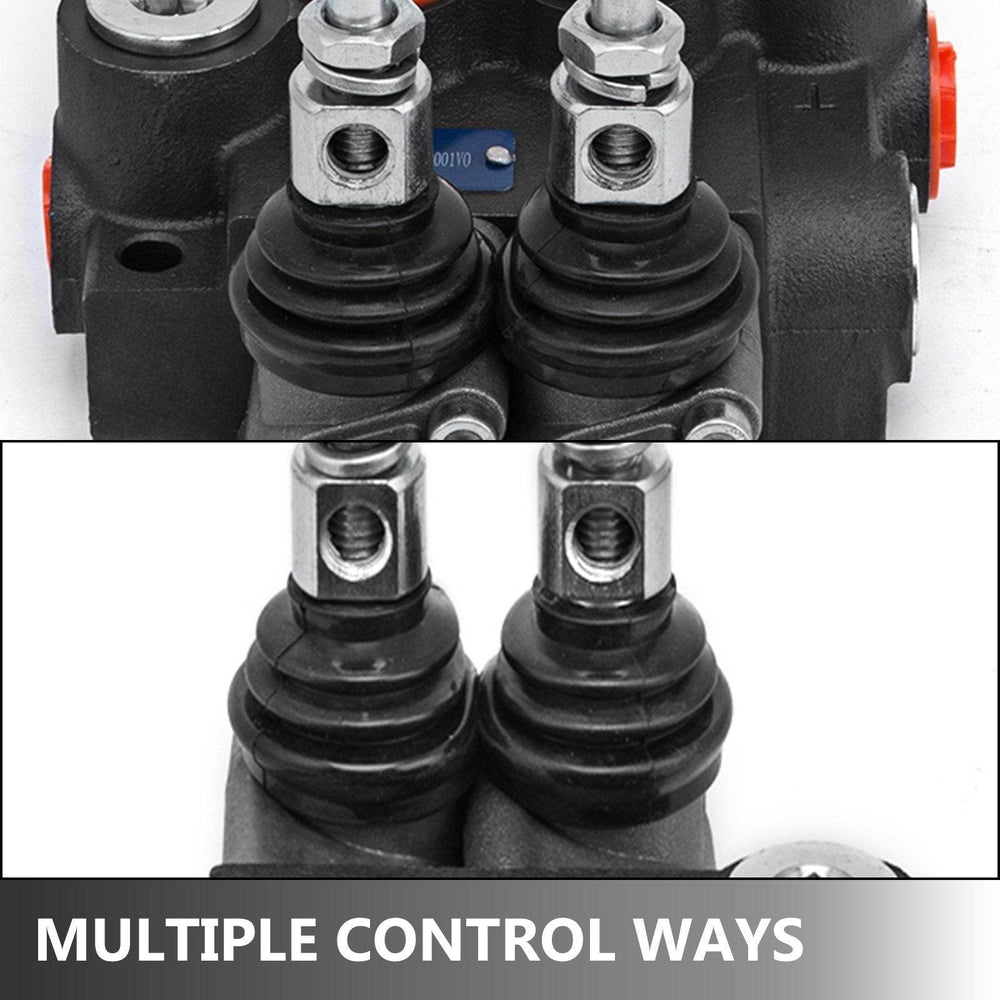Hydraulic Valve 2 Spool Hydraulic Directional Control Valve 11gpm Hydraulic Control Valve Double Acting For Tractors Loaders Tanks - EX-STOCK Canada