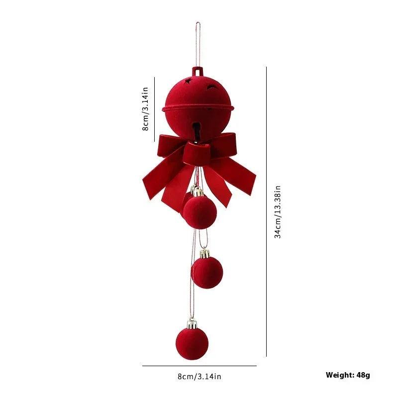 Décorations suspendues pour sapin de Noël dans des vitrines exquises, ornements, décoration d'ambiance pour fête de festival, accessoires, cloches de NoëlEX-STOCK Canada