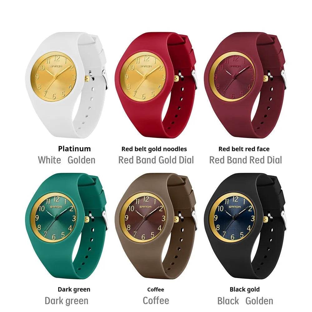 Student Thin And Light Silicone Strap Waterproof Simple Fashion Electronic Watch - EX-STOCK Canada