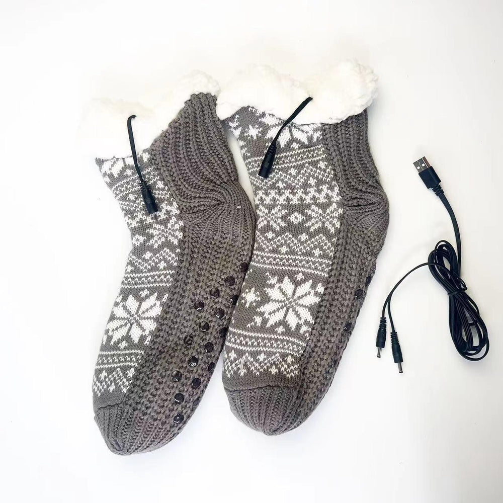Chaussettes chauffantes électriques USB pour la maison et les piedsEX-STOCK Canada