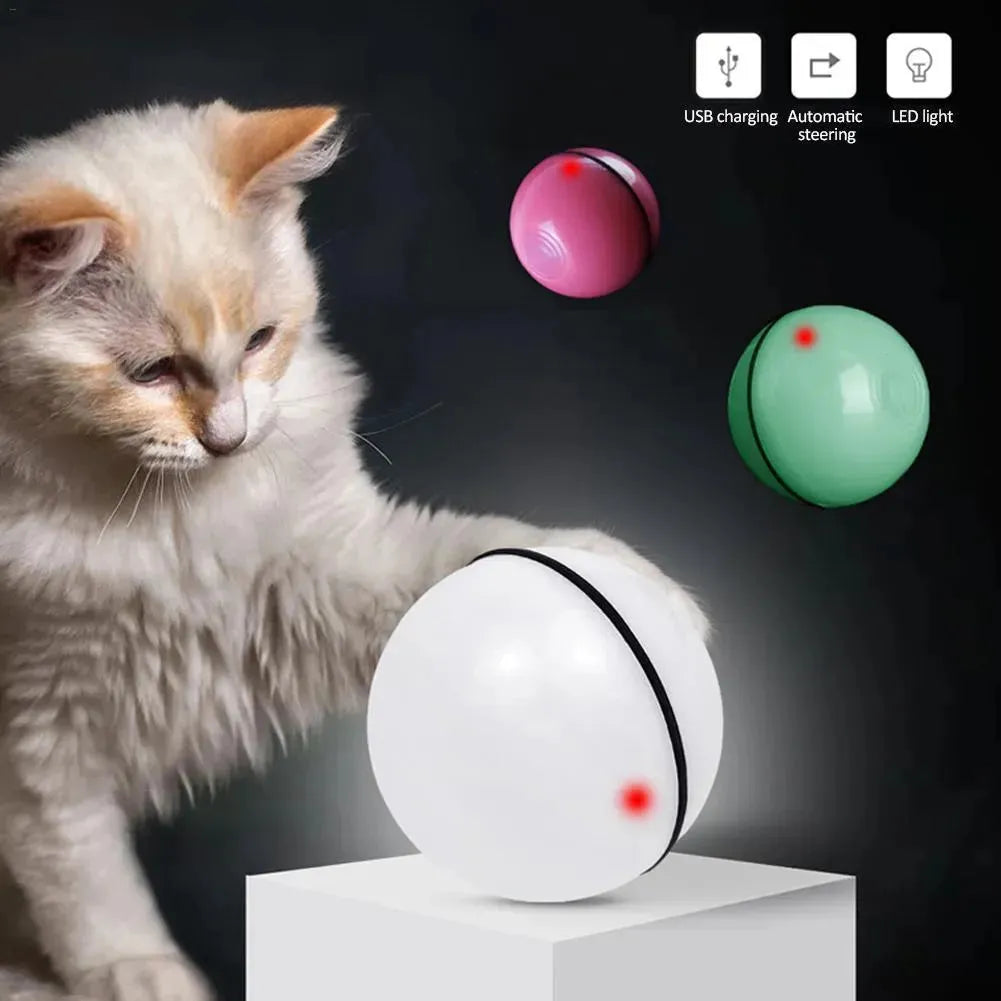 LED Laser Electronic Rolling Pet Funny Cat Toy Ball - EX-STOCK CANADA