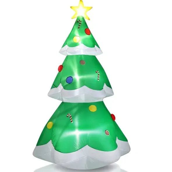 6.9 FT Lighted Christmas Inflatable Decoration, Inflatable Christmas Tree, Blow Up Yard Decorations With Built-in LED Lights For Holiday Party Front Yard Lawn Garden Decor EX-STOCK Canada