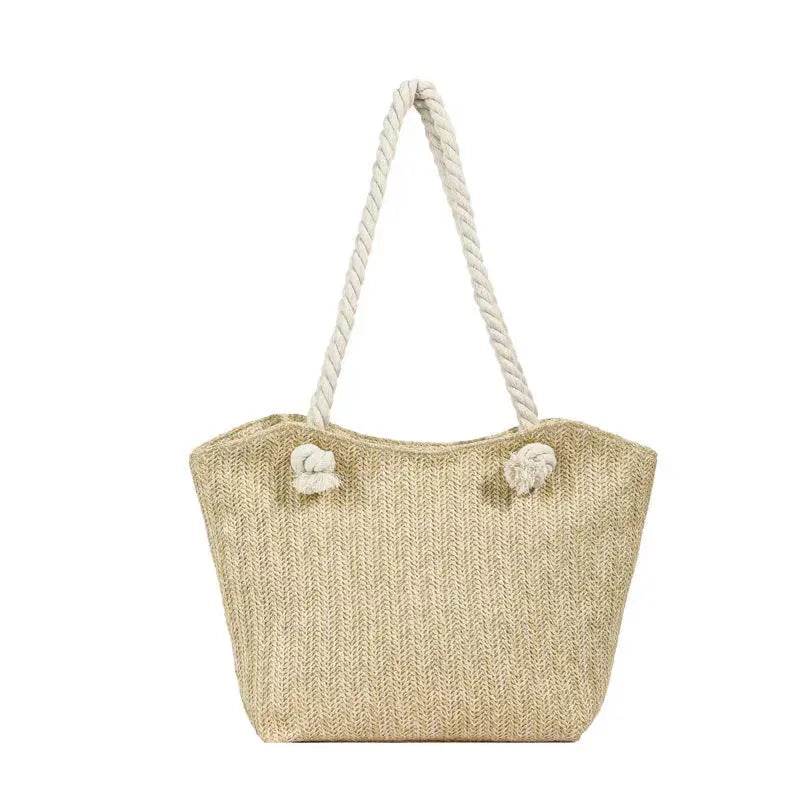 Large Capacity Straw Beach Shoulder Bag Shopping Bag - EX-STOCK Canada