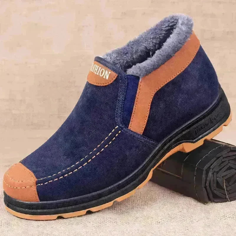 Men's Traditional Cotton Shoes Warm With Velvet Winter Boot - EX-STOCK CANADA