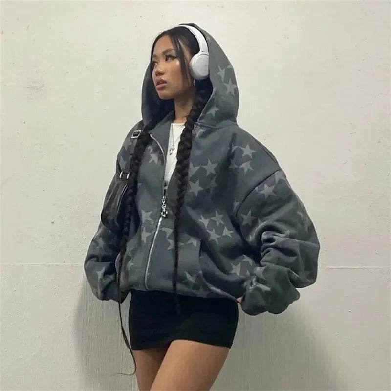 Fall Winter street Hip pop Unsex zip-up Hoodie Cardigan Outwear - EX-STOCK Canada