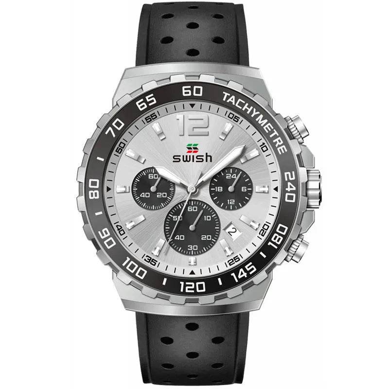 Men's Luminous Sports Breathable Hole Silicone Strap Six-pin Quartz Watch - EX-STOCK Canada