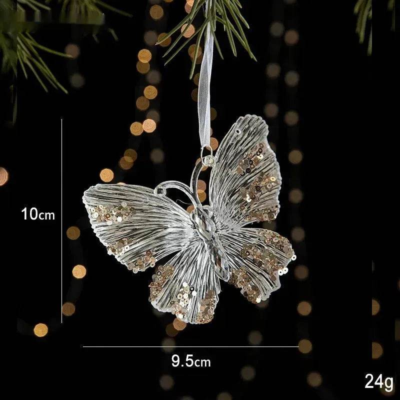 Christmas Decorations Sequins Acrylic Transparent Pendant - EX-STOCK Canada