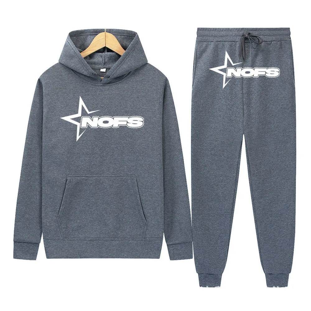 2 pcs Gothic Punk Rock Streetwear Hoodie Outfit set Unisex - EX-STOCK Canada