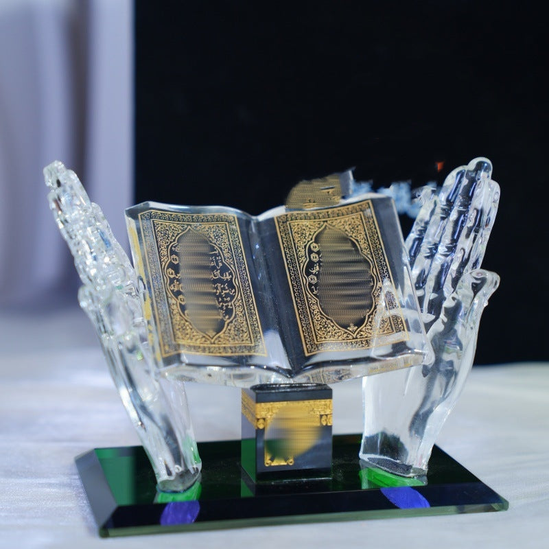 Hand Holding Book Exotic Gift Arabic Architecture Car Crystal Ornaments EX-STOCK Canada