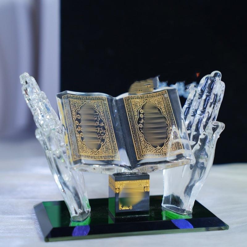Hand Holding Book Exotic Gift Arabic Architecture Car Crystal Ornaments EX-STOCK Canada