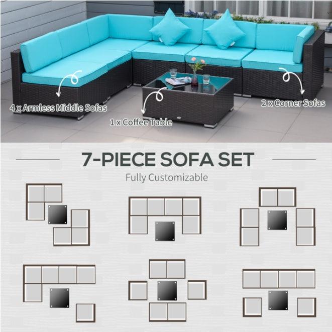 Pieces Patio Furniture Set EX-STOCK Canada