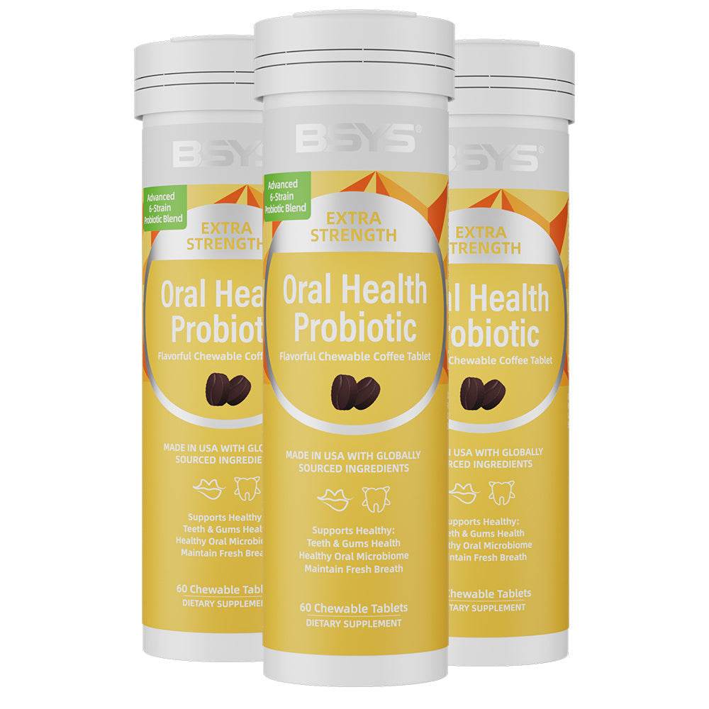 BSYS Coffee Lovers Meet Your New Obsession Oral Probiotic Chews That TASTE LIKE COFFEE High-quality Supplements For Your Mouth No Gross Aftertaste, Just That Rich, Roasty Vibe. Game Changer - EX-STOCK Canada