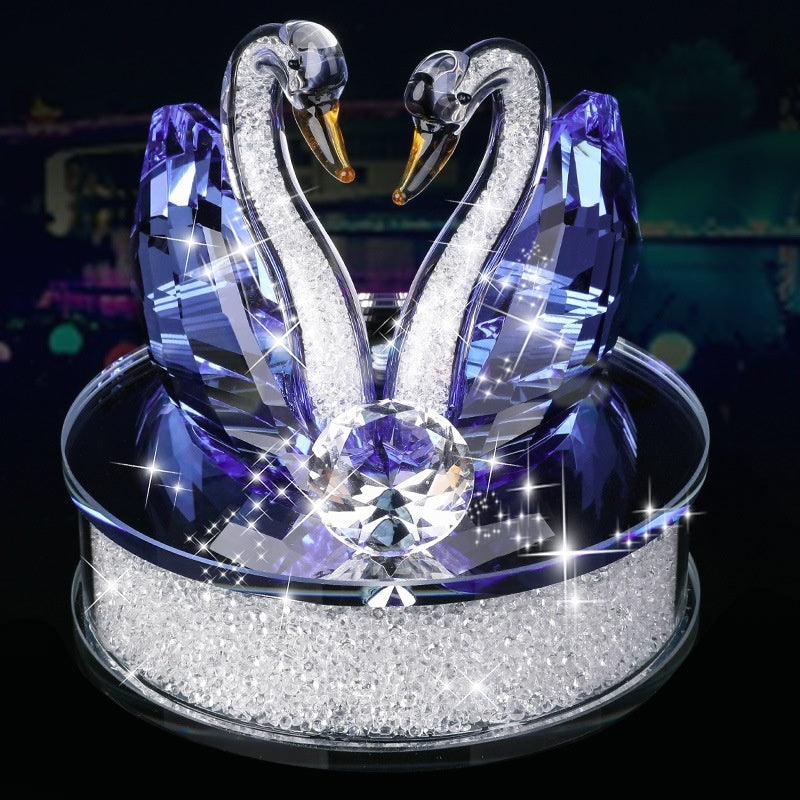 Suministros de decoración para automóvil Adorno Cisne de Cristal Porta perfume - EX-STOCK Canada