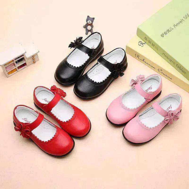 Fashion Big Kids Soft-soled Princess Shoes Black Student Show - EX-STOCK Canada