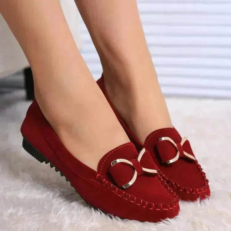 Fashion Bowknot Flats Shoes Women Casual Solid Loafers Cozy Shoes - EX-STOCK Canada