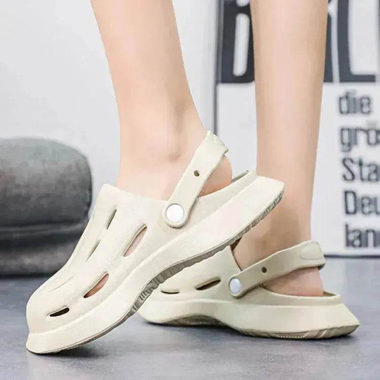Fashion Clogs Shoes Summer Ankle-wrap Slippers Garden Beach Shoes - EX-STOCK Canada