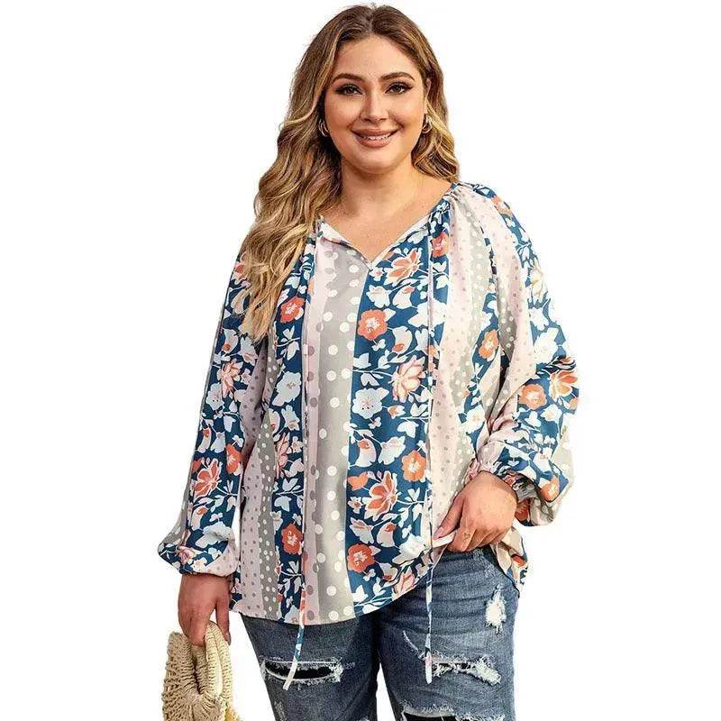 Fashion Loose Printed Long-sleeved Top Women - EX-STOCK Canada