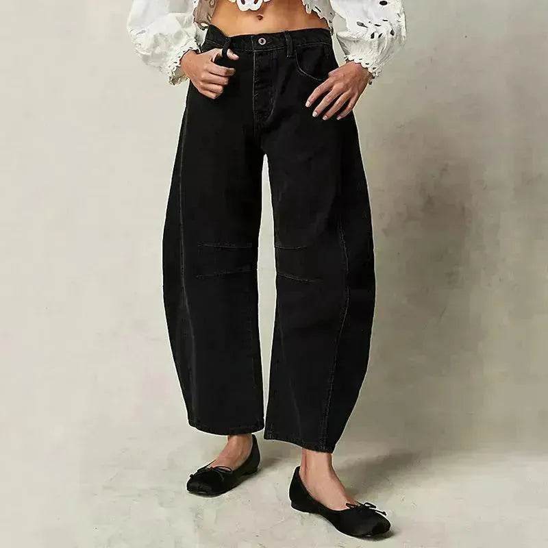 Fashion Loose Wide-leg Pants Summer Sports Straight Casual Cotton Trousers Women's Trouser Pant - EX-STOCK Canada