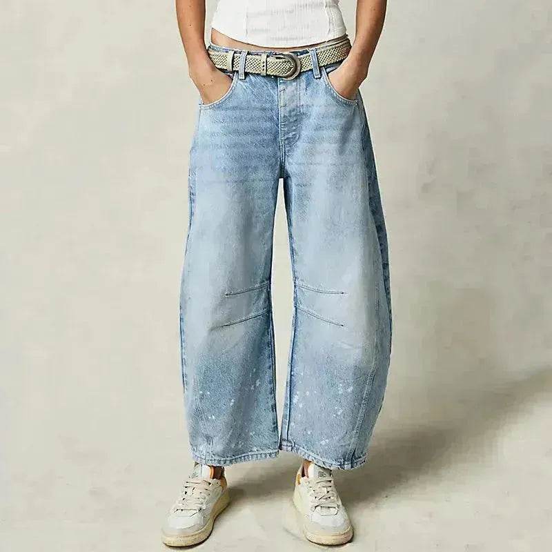 Fashion Loose Wide-leg Pants Summer Sports Straight Casual Cotton Trousers Women's Trouser Pant - EX-STOCK Canada
