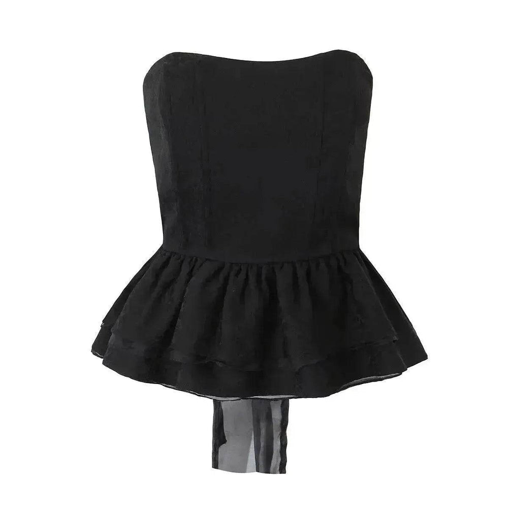 Fashion Personality Ruffled Tube Top Women - EX-STOCK Canada
