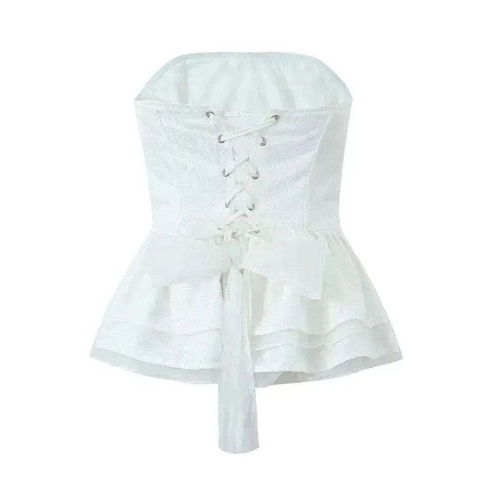 Fashion Personality Ruffled Tube Top Women - EX-STOCK Canada