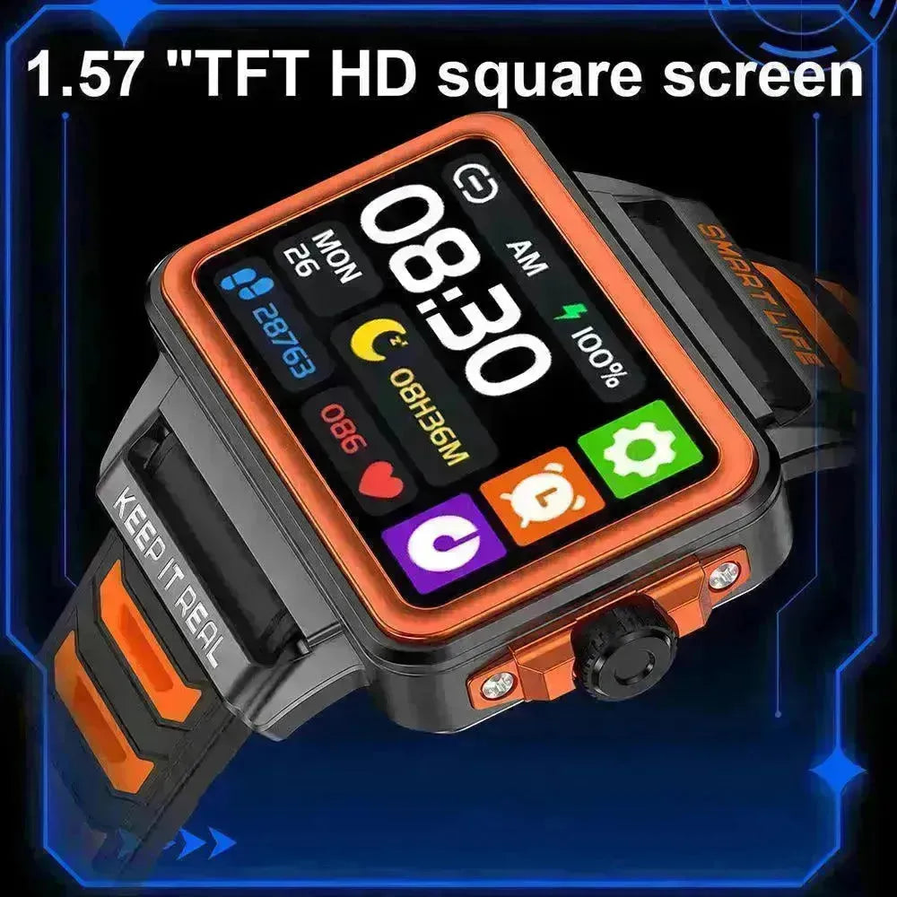 Fashion Personalized Style Smart Watch TFT HD Square Screen Smart Watch for Men - EX-STOCK CANADA