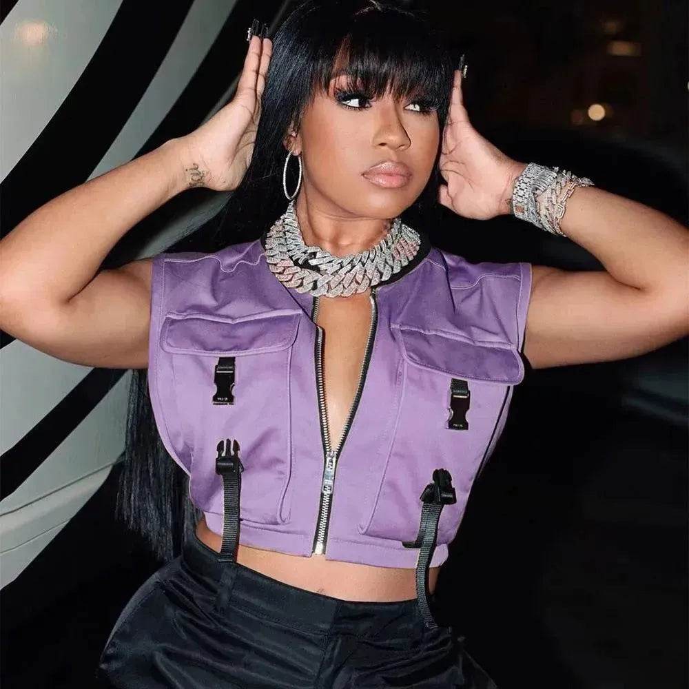 Fashion Trend Women Workwear Vest Top - EX-STOCK Canada