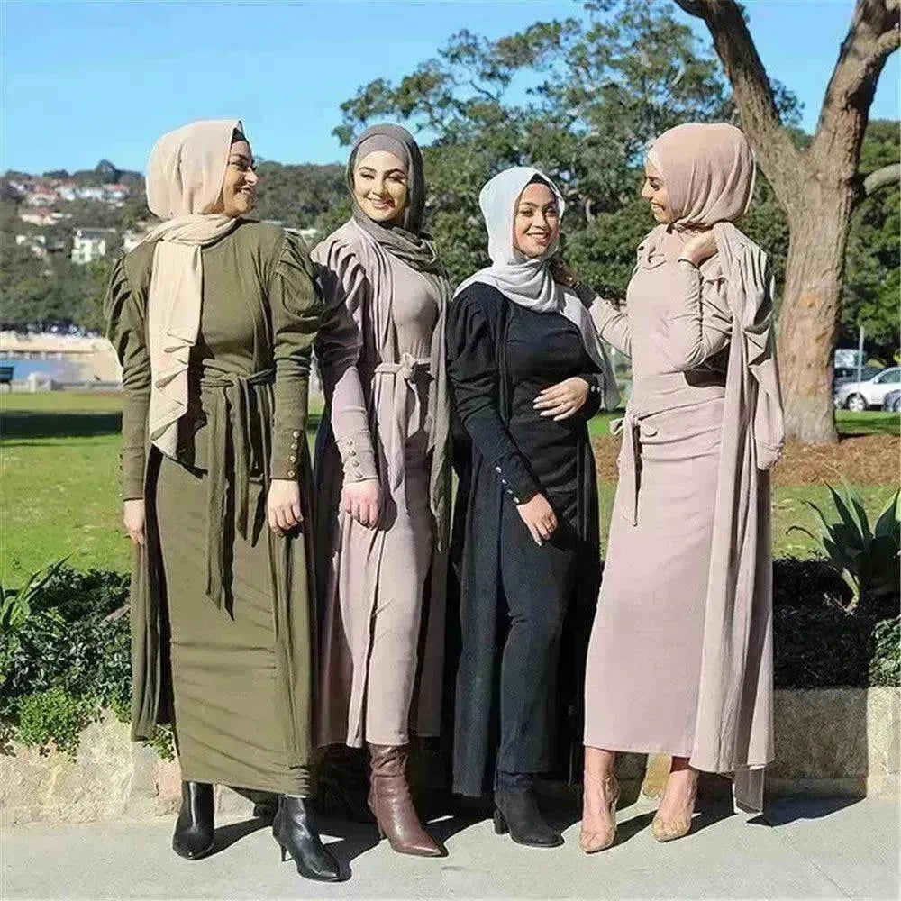 Fashion Women's Solid Arab Cardigan - EX-STOCK CANADA