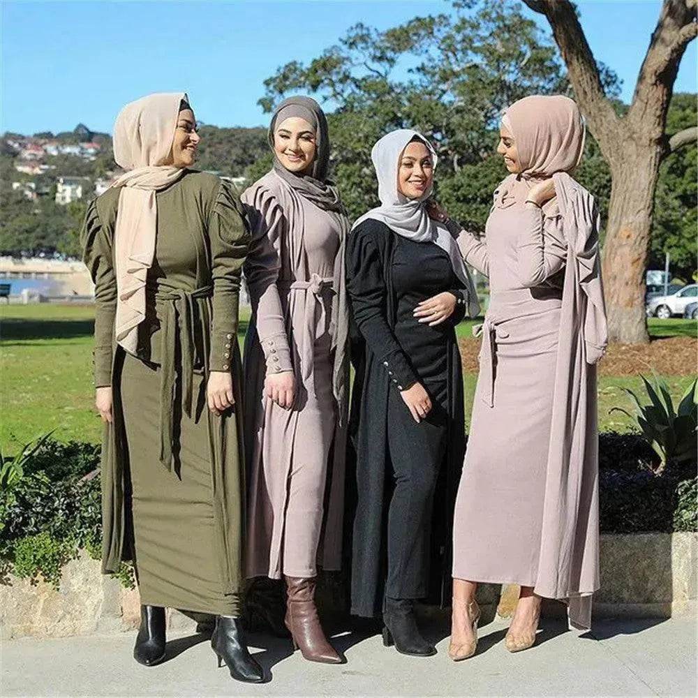 Fashion Women's Solid Arab Cardigan - EX-STOCK Canada