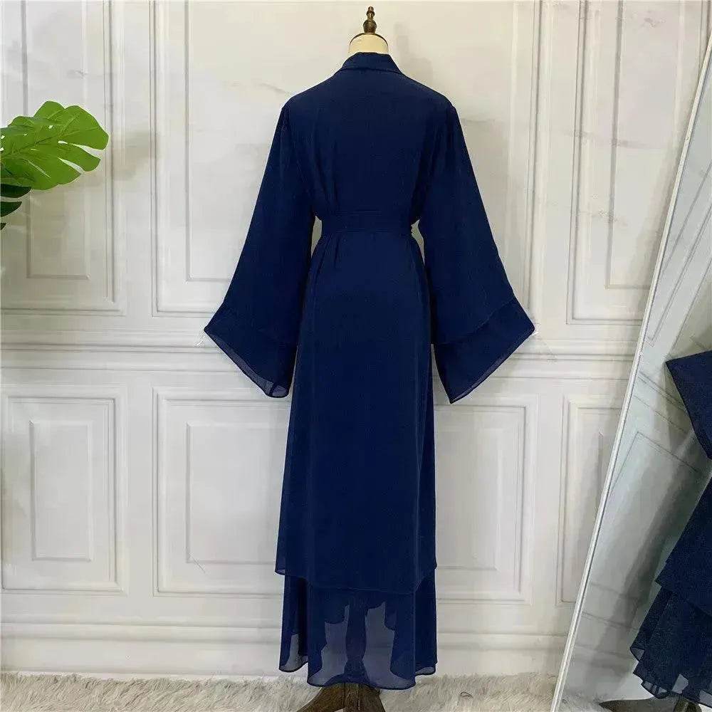 Fashionable Arab Cardigan Chiffon Robe - EX-STOCK Canada