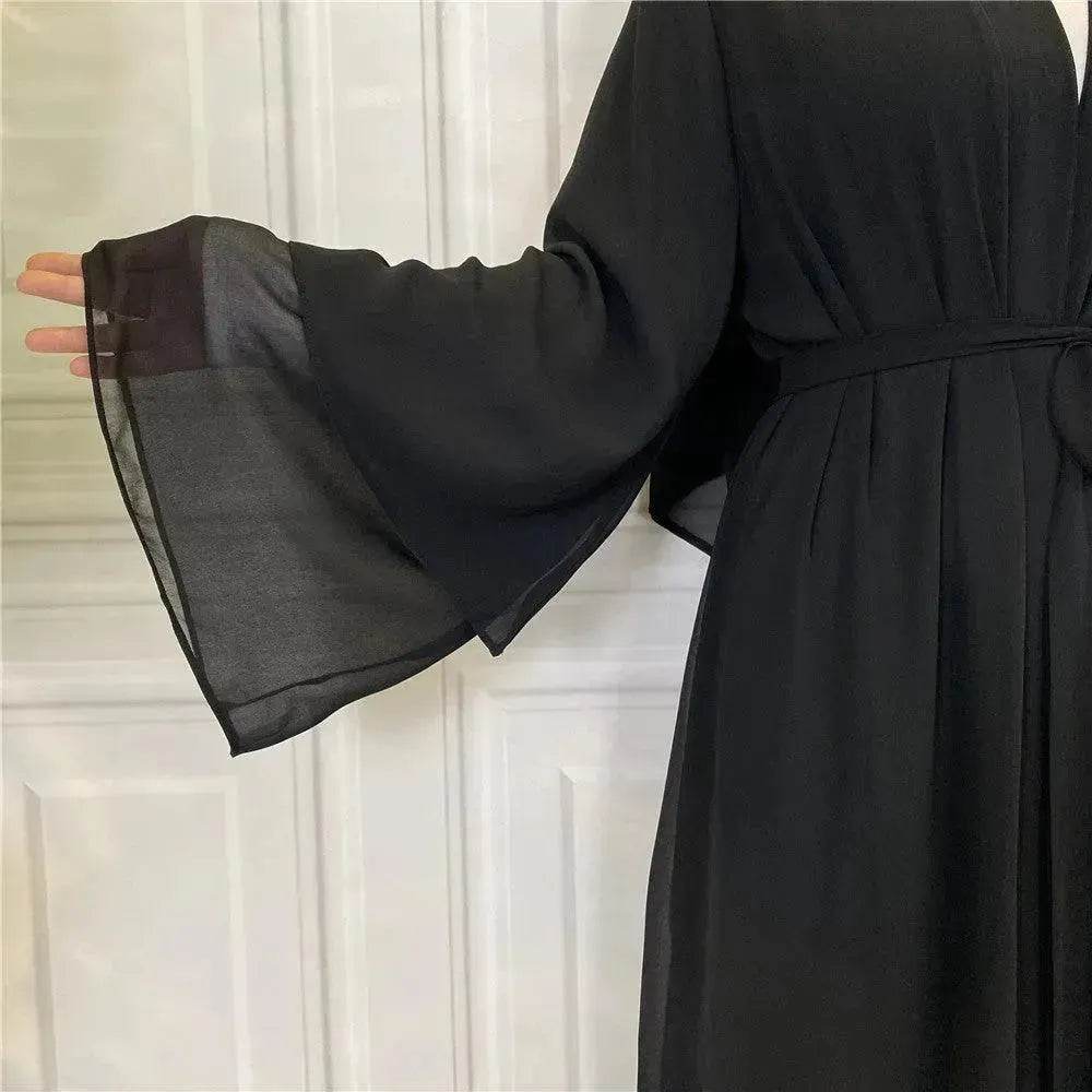 Fashionable Arab Cardigan Chiffon Robe - EX-STOCK Canada
