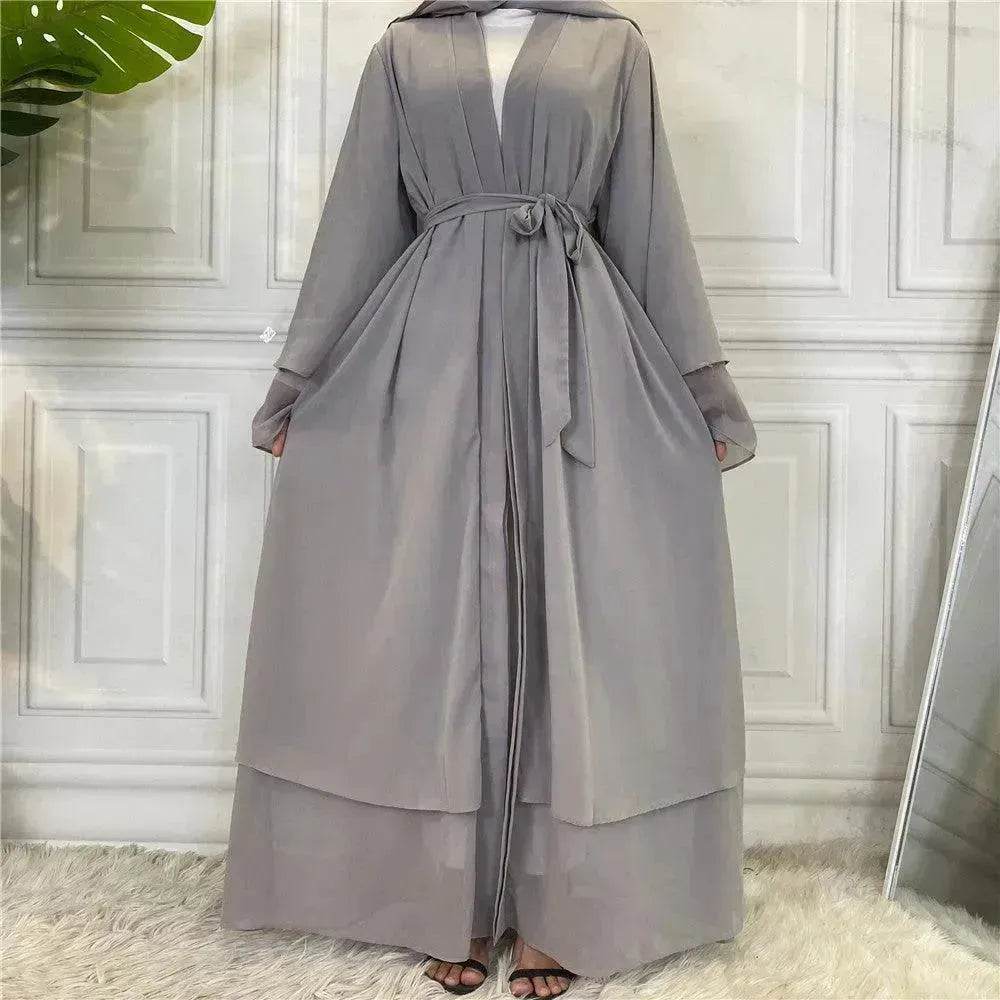 Fashionable Arab Cardigan Chiffon Robe - EX-STOCK Canada