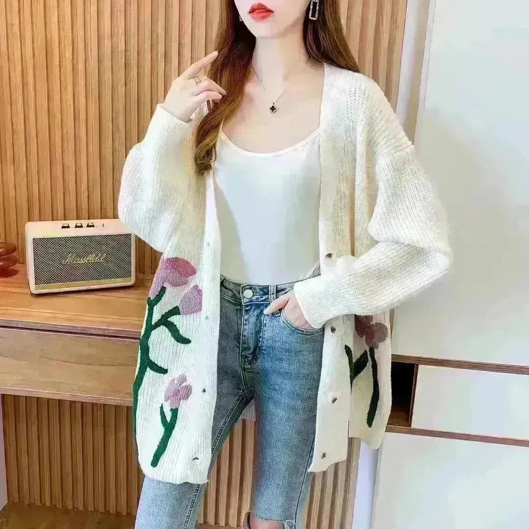 Fashionable Knitted Cardigan Top Women - EX-STOCK CANADA