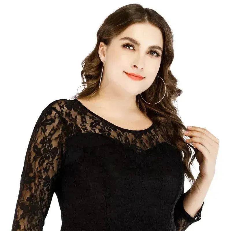 Fashionable Long sleeve Lace maxi Dress for Arab Dubai Turkey Middle Eastern Women - EX-STOCK Canada