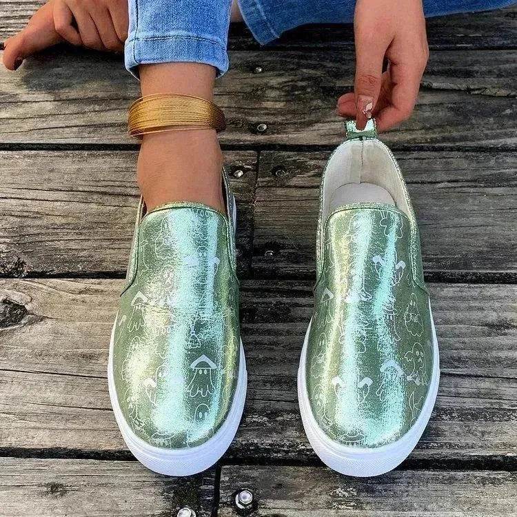 Fashionable Round Toe Casual Women's Sports Breathable Non-slip loafers Shoes for Women cover shoe - EX-STOCK Canada