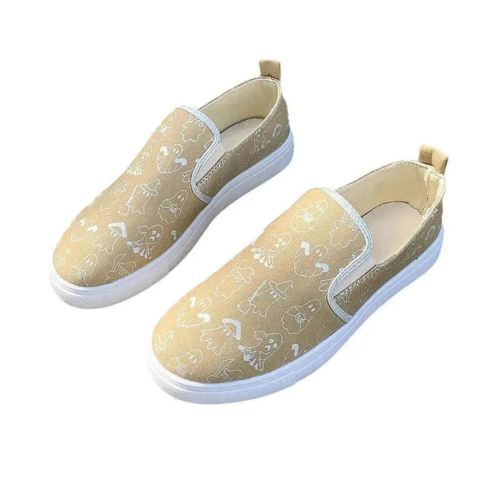 Fashionable Round Toe Casual Women's Sports Breathable Non-slip loafers Shoes for Women cover shoe - EX-STOCK Canada