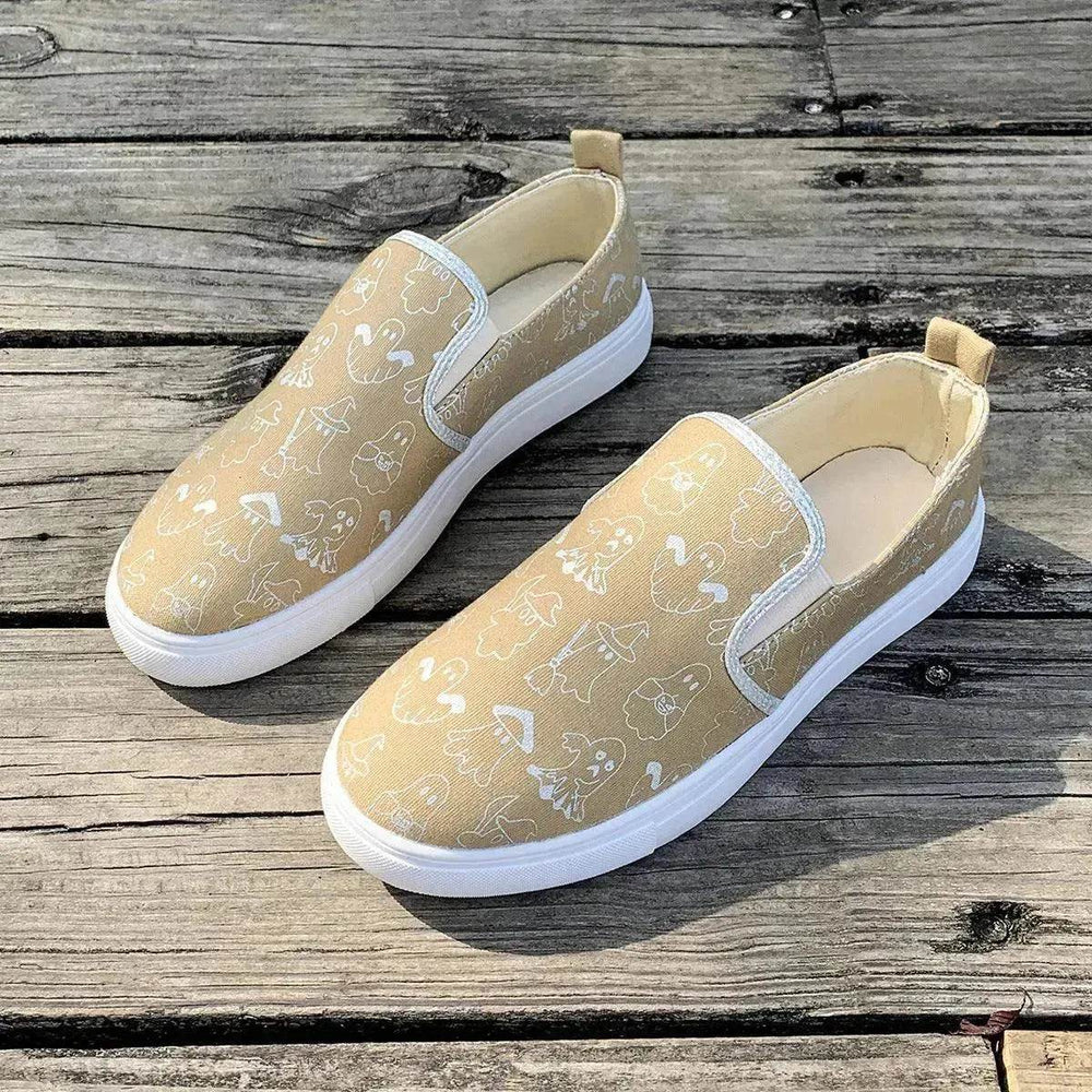 Fashionable Round Toe Casual Women's Sports Breathable Non-slip loafers Shoes for Women cover shoe - EX-STOCK Canada