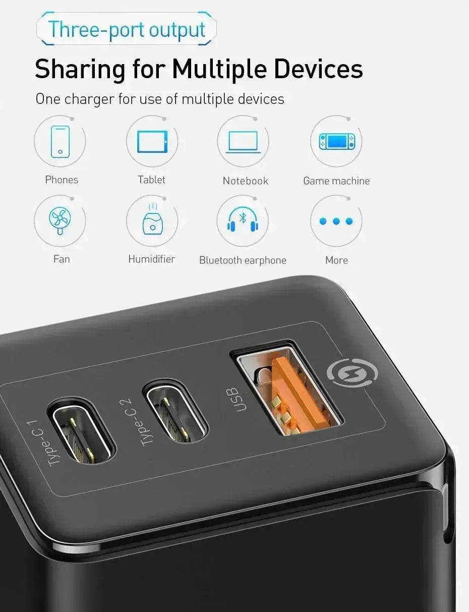 Fast mobile phone charger With USB and Type C port - EX-STOCK Canada