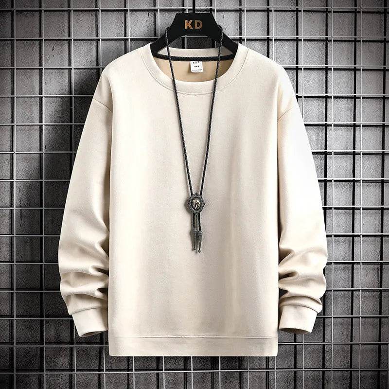 Suede Sweatshirt Men's Spring And Autumn New American Style Pullover - EX-STOCK Canada