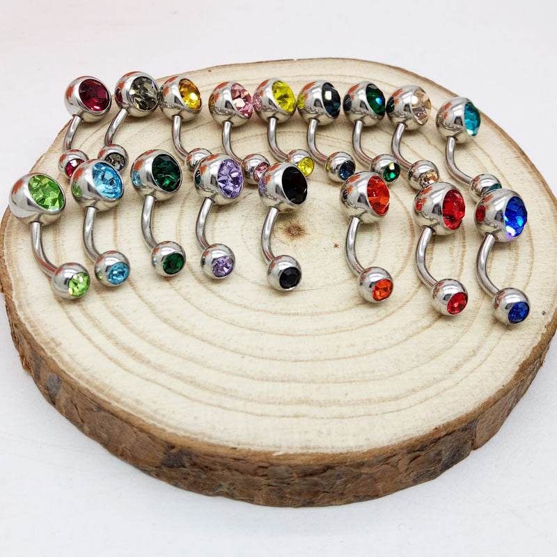 Puncture Hypoallergenic Titanium Steel Navel Buckle Belly Nail - EX-STOCK Canada