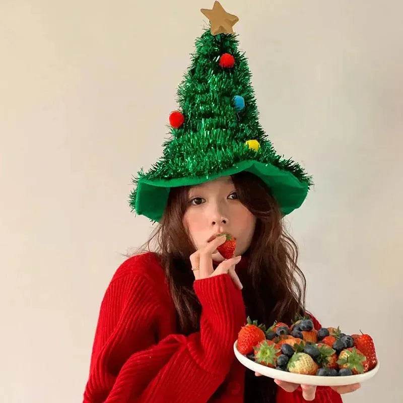 Christmas Tree Hat Party Dress Up Headdress For Taking Photos - EX-STOCK Canada