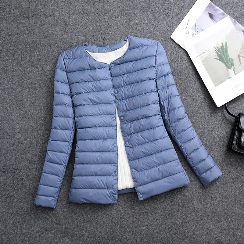 جاكيت حراري نسائي خفيف الوزن قصير للداخل برقبة دائرية EX-STOCK Canada