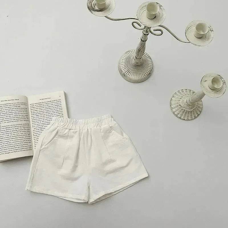 Casual Elastic Capri Pants Girls' Short pant for girls Neutral short pant for kids - EX-STOCK Canada